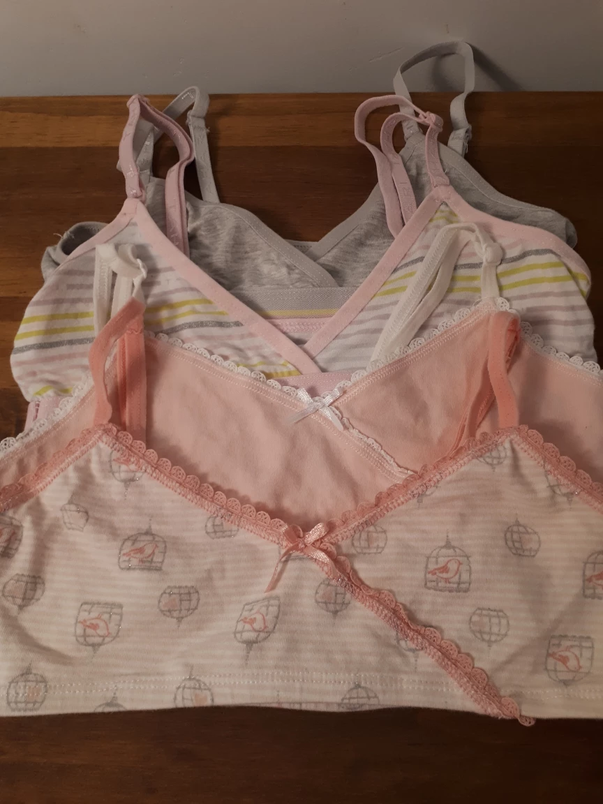 NWOT. Girls' Training Bras - Size 10/12