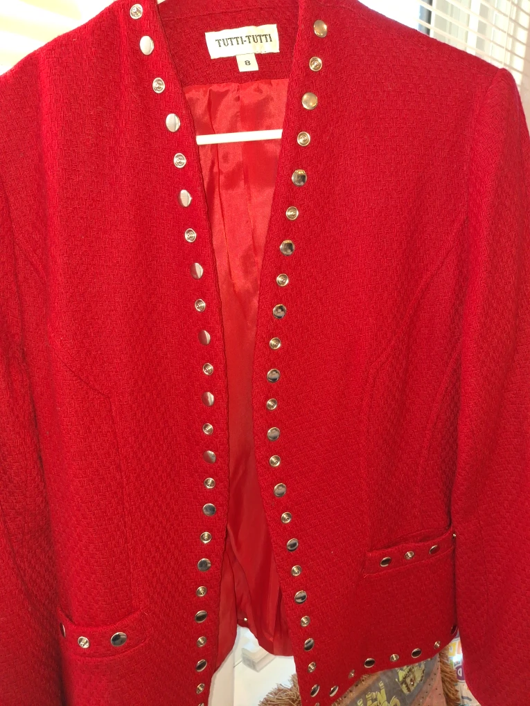 Tutti-Tutti Red Jacket - Size 8 - photo 2