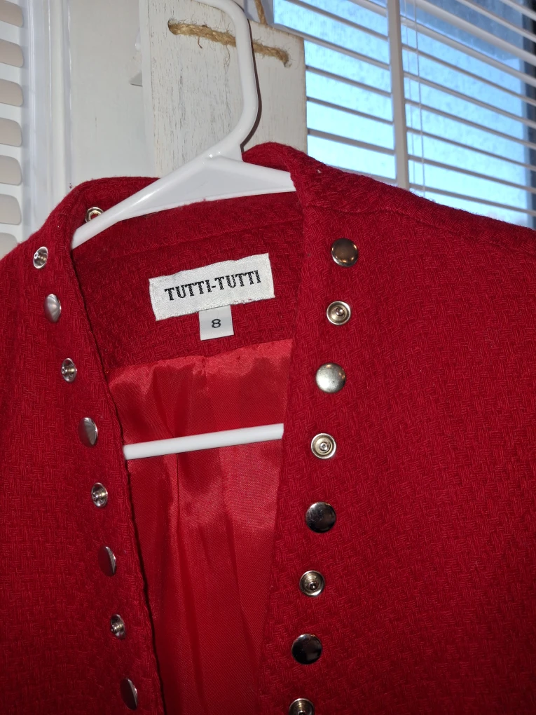 Tutti-Tutti Red Jacket - Size 8 - photo 3