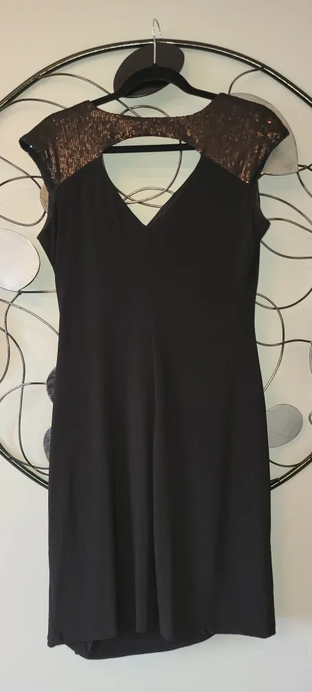 Jessica Black Sequin Dress - Sz. 12 image indicator(3)