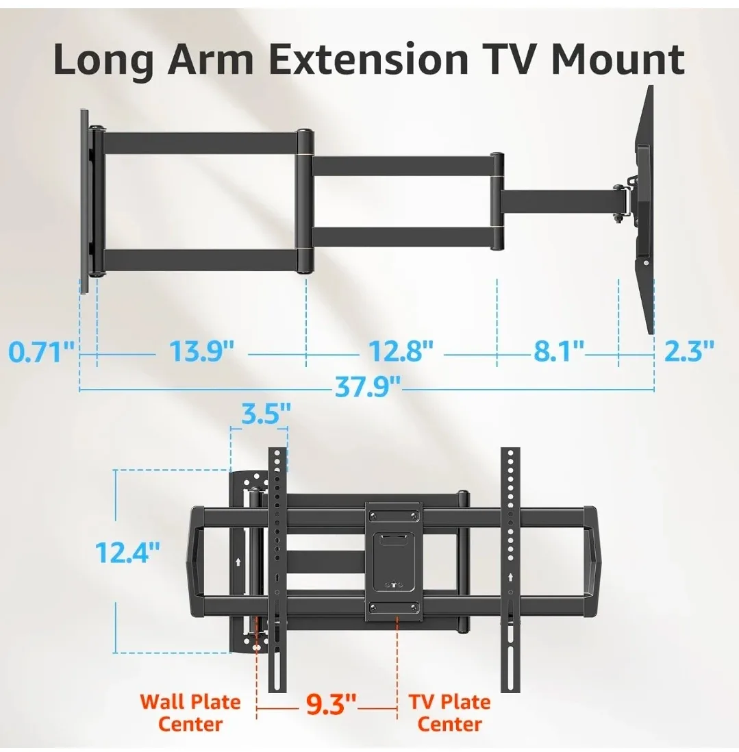 Mountup 37.9" Long Arm TV Wall Mount image indicator(8)