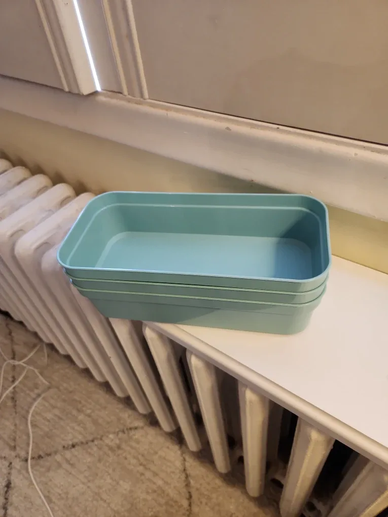 Stackable Storage Bins - Mint Green