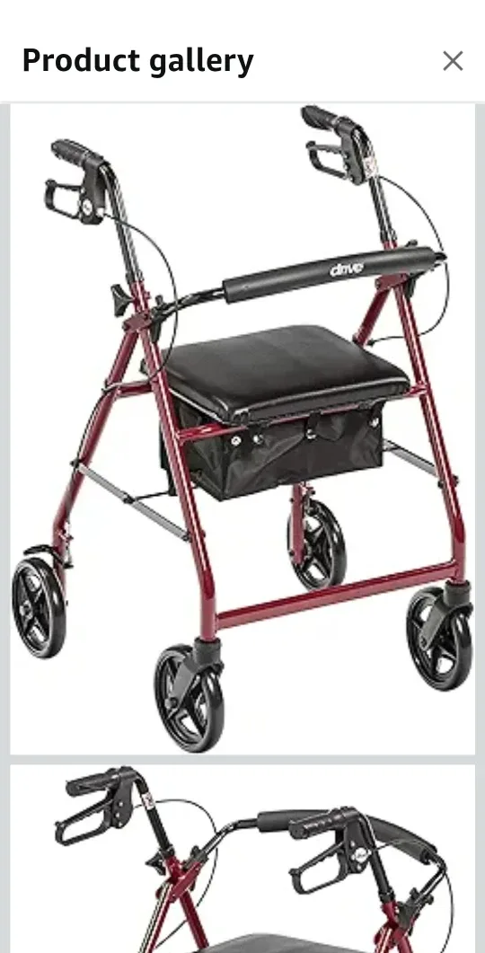 Drive RTL10261RD Adjustable Height Rollator image indicator(6)