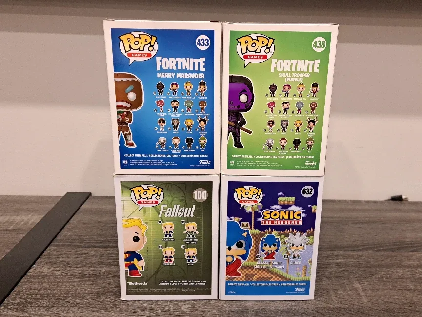 FORTNITE 🎮 Fallout 📺 Sonic 🕹Funko Pop #CleanOut image indicator(3)