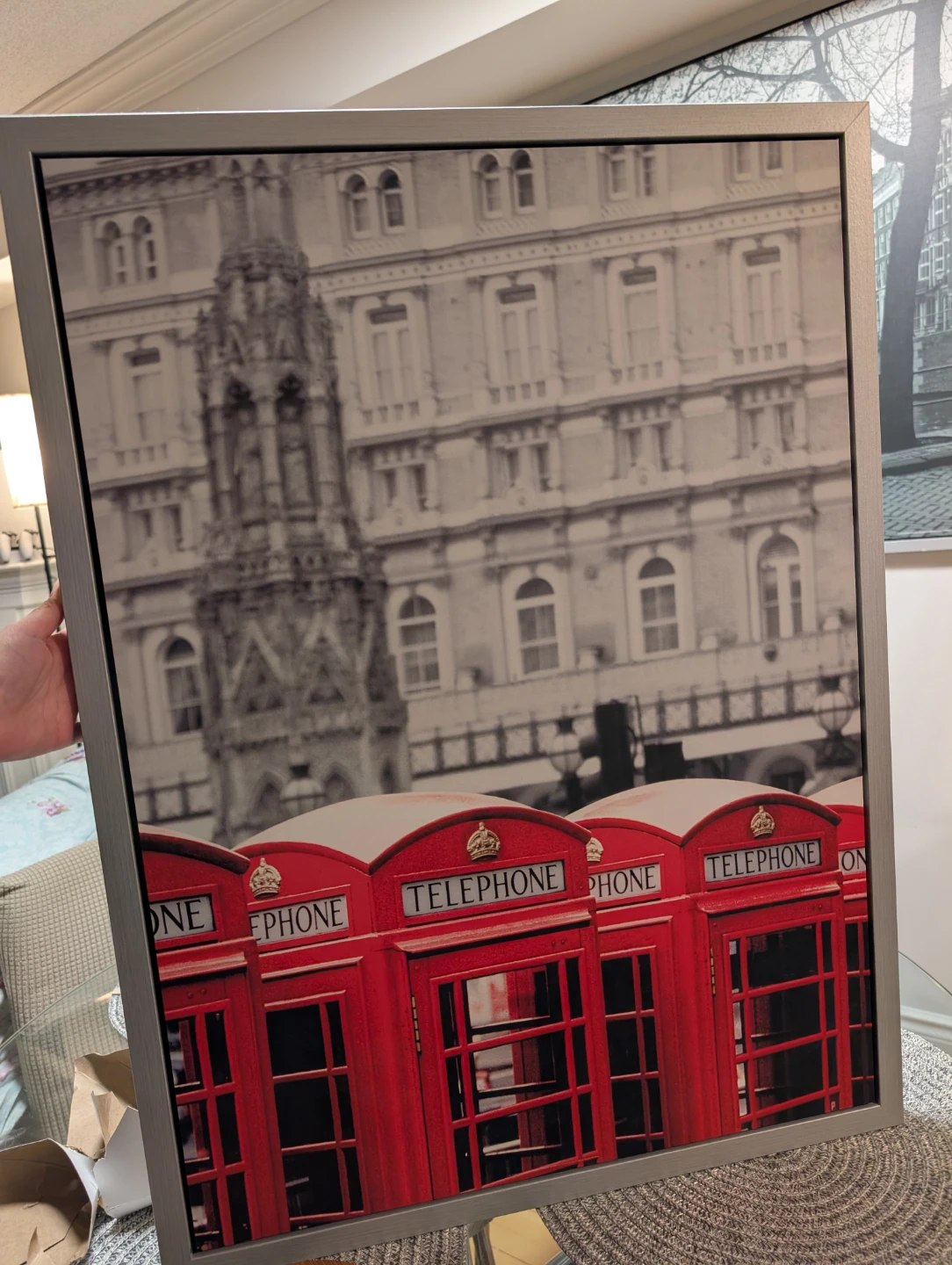Framed London Telephone Booth Print