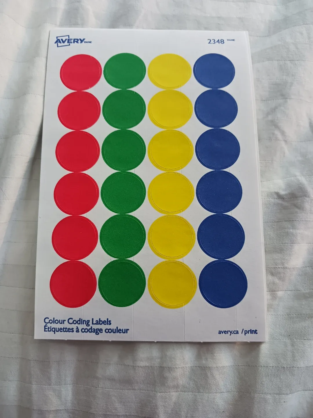 Avery Colour Coding Labels