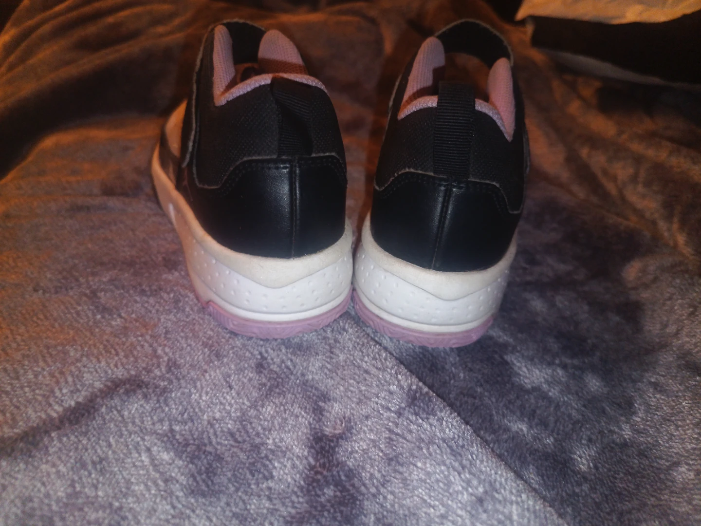 Jordan Max Aura  Girls Youth 1 White Black Purple - photo 4