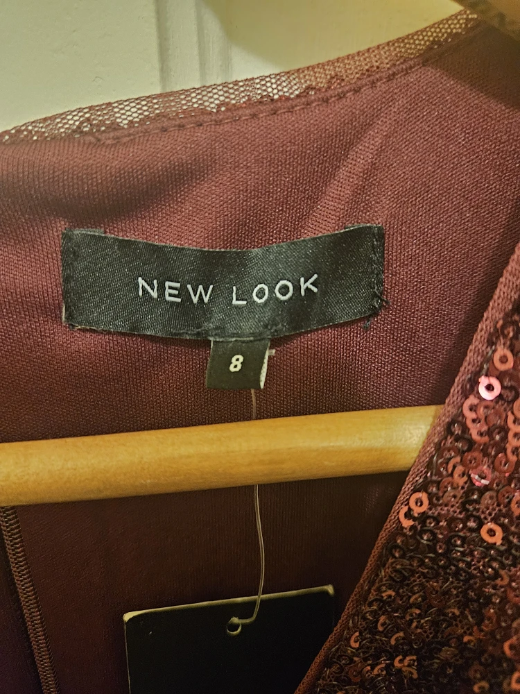 New Look Burgundy Sequin Jumpsuit - Size 8 - photo 4