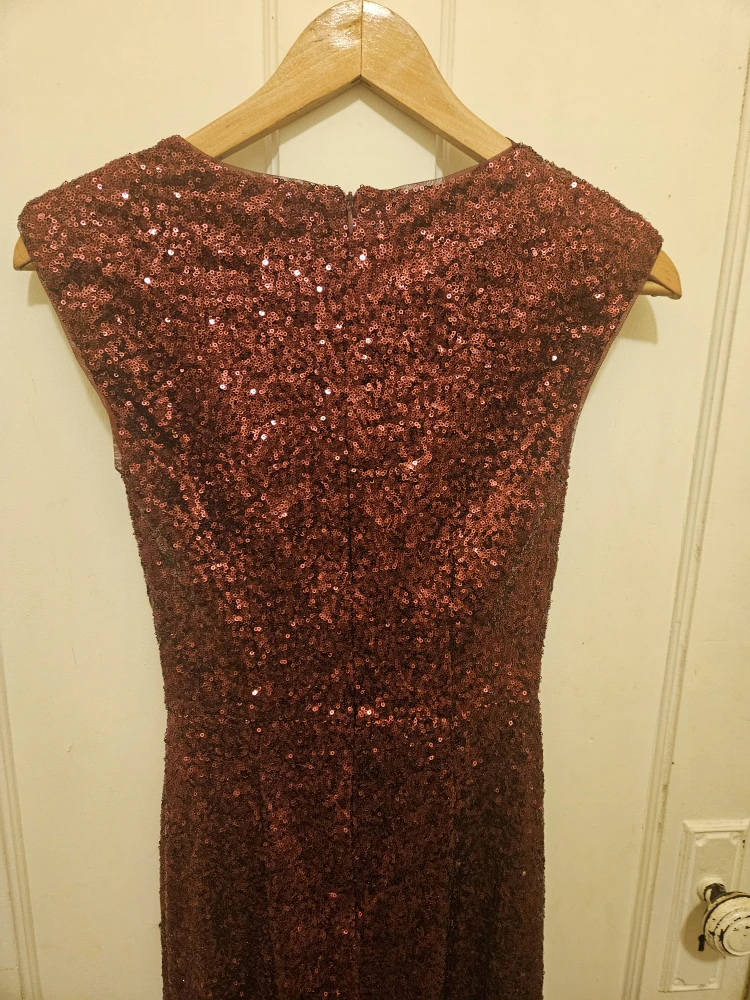 New Look Burgundy Sequin Jumpsuit - Size 8 - photo 5