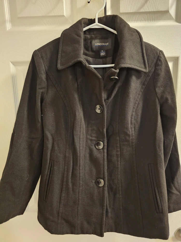 London Fog Women's PL Black Coat