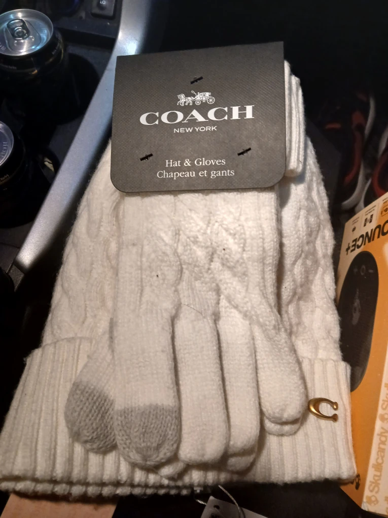 Coach Hat & Gloves Set - New!