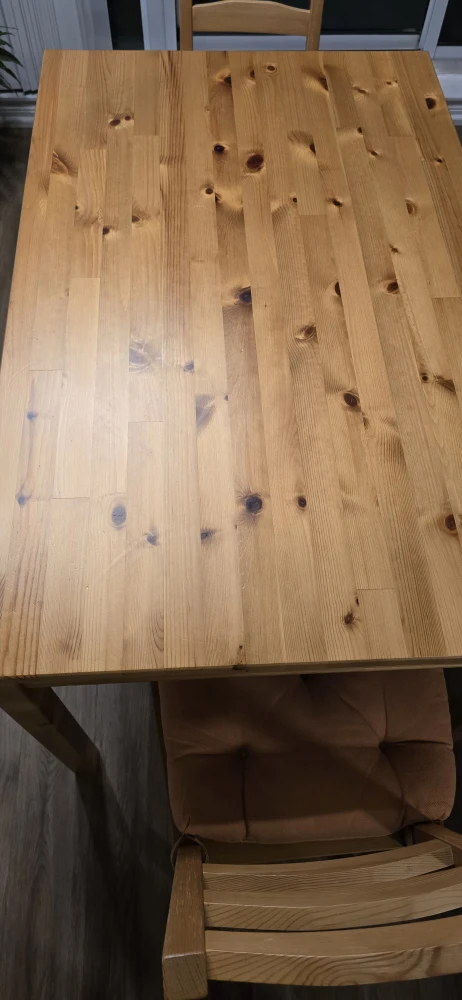 IKEA Solid Wood Dining Table & 4 Chairs - photo 2