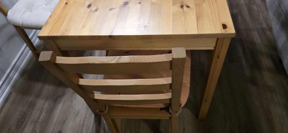 IKEA Solid Wood Dining Table & 4 Chairs - photo 4