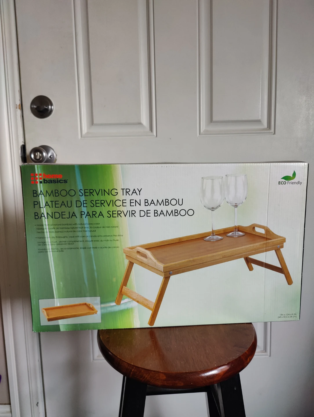 Home Basics Bamboo Serving Tray - New in Box! - photo 2