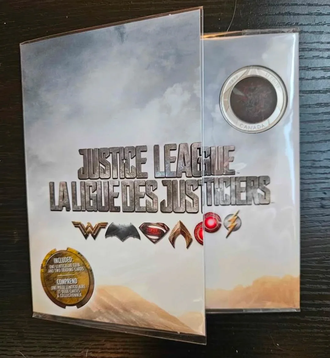 Justice League 2018 Canada 25 Cent Coin