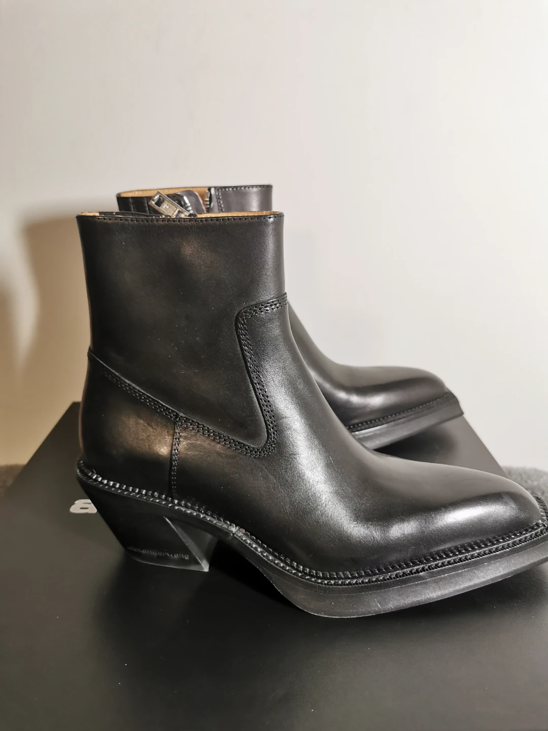 BRAND NEW Alexander Wang Black Ankle Boots Size US 5.5 - photo 2