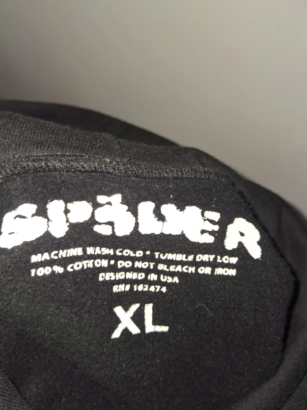 Spider Black Rhinestone Hoodie - photo 2
