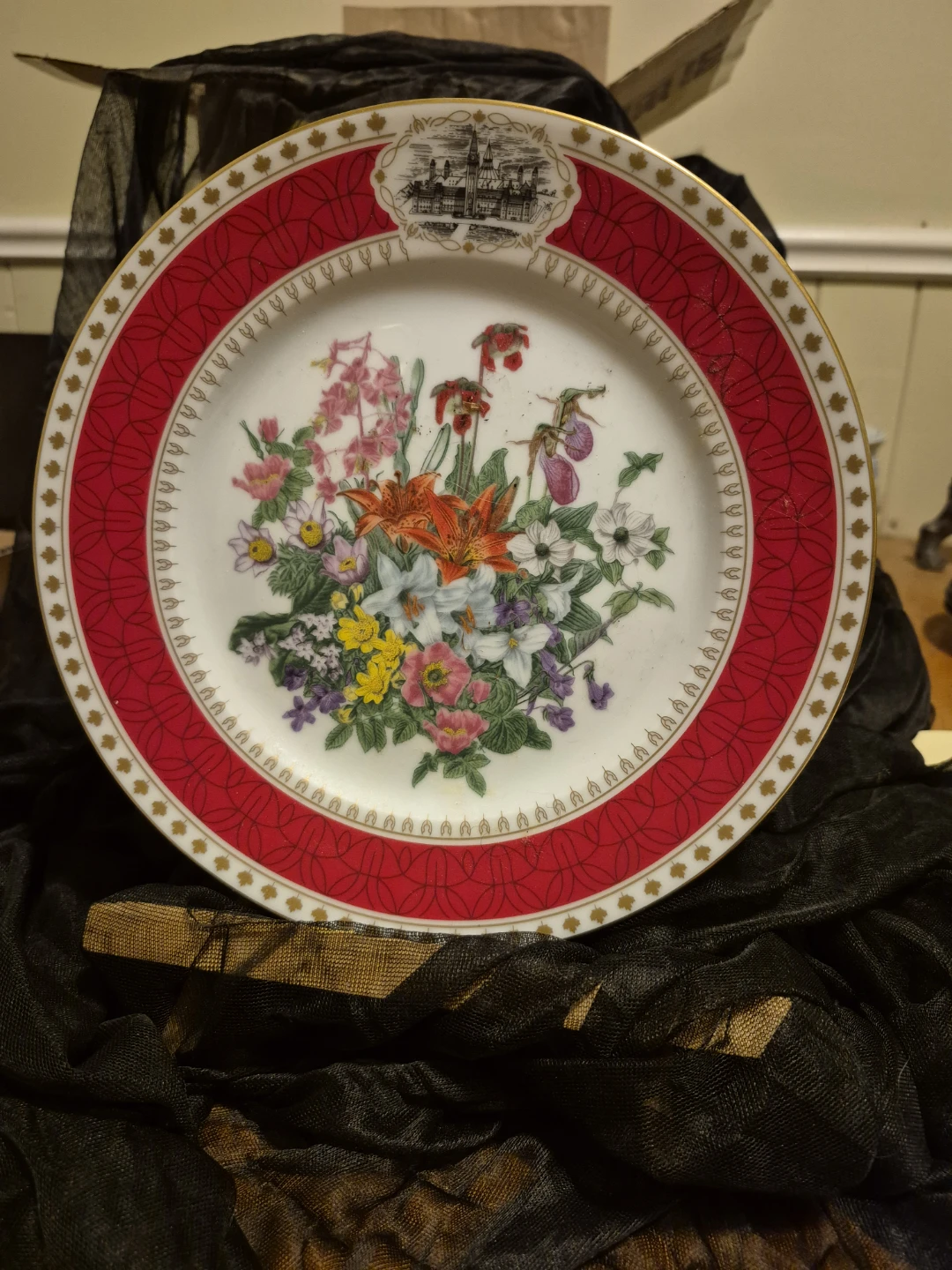 Canadian Bouquet Plate by Ernest John Revell