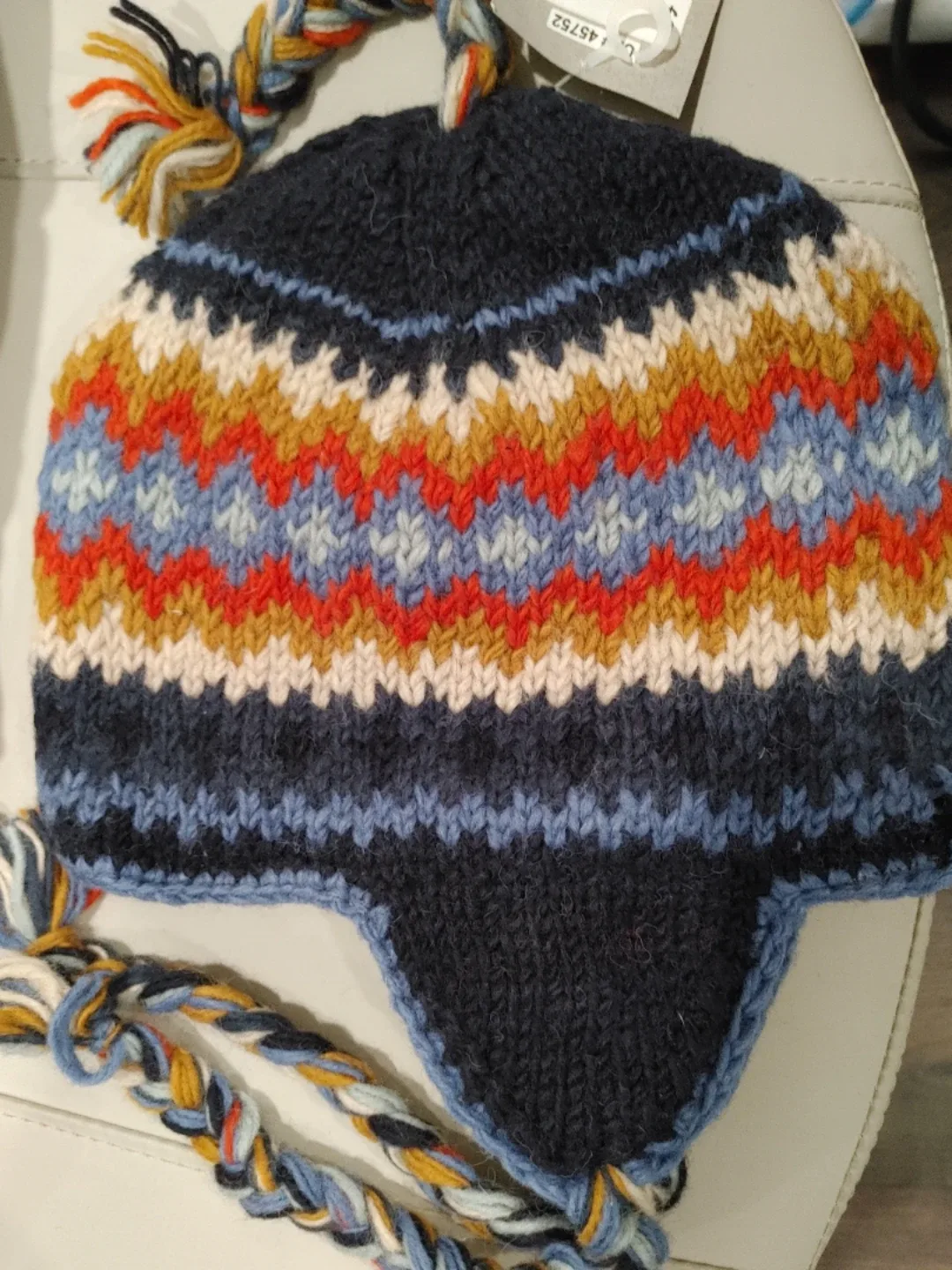 🧡BRAND NEW HANDMADE HIMALAYA WINTER WOOL HAT UNISEX ONE SIZE
