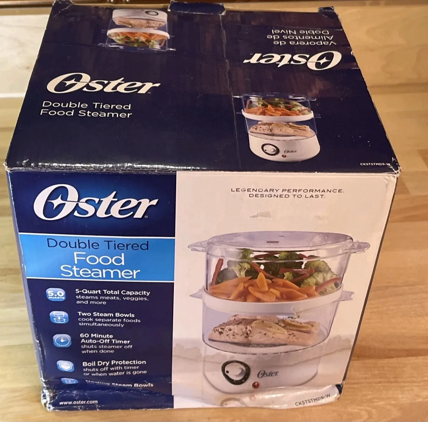 Oster Food Steamer Two Tiered 5 Quart