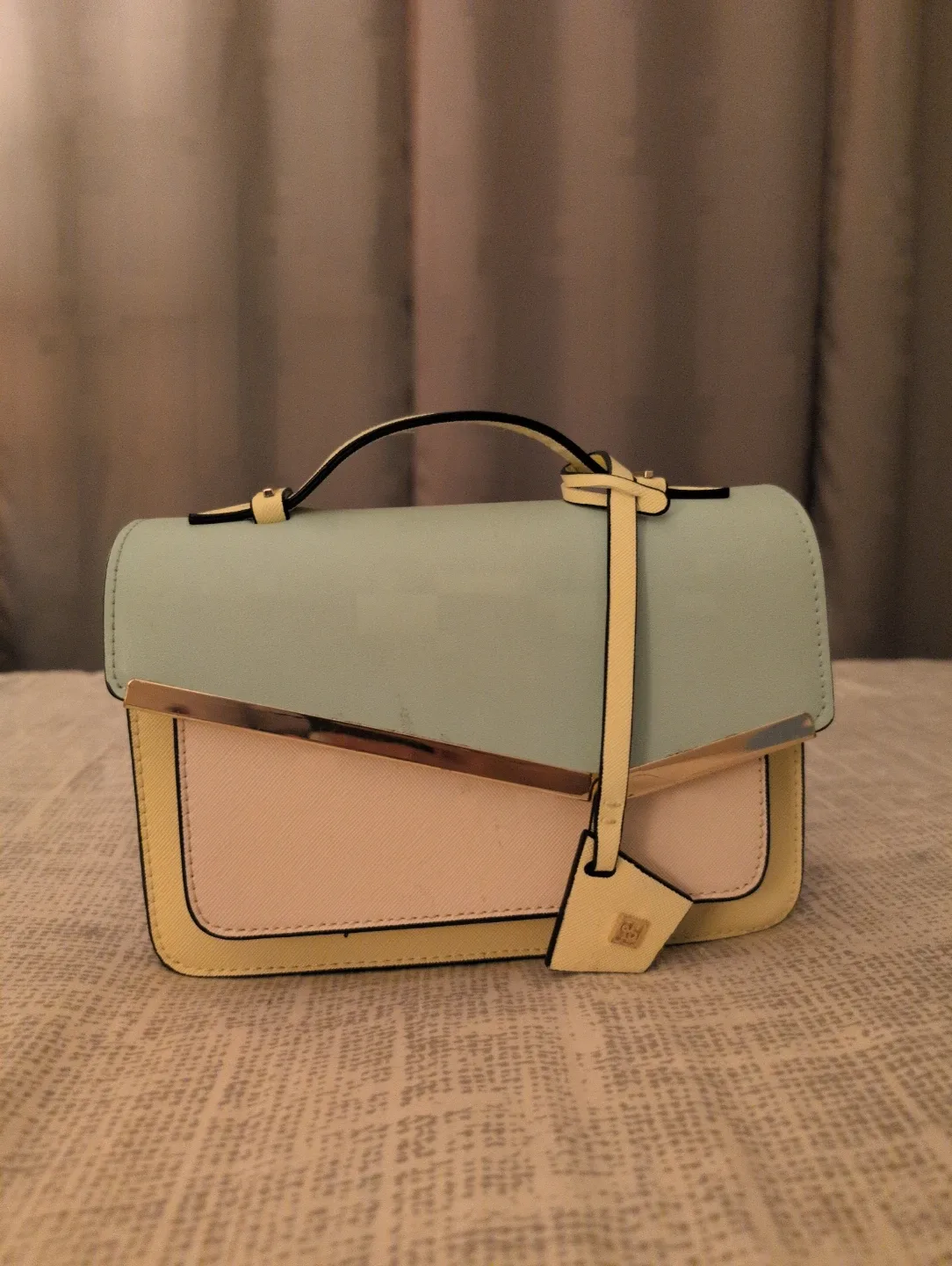 Call It Spring - Pastel Colourblock Top Handle Bag