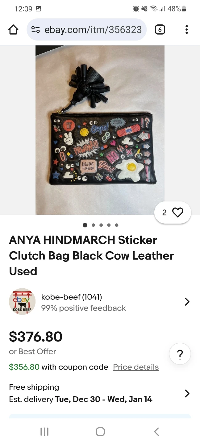 Anya Hindmarch Sticker Clutch Bag - photo 5