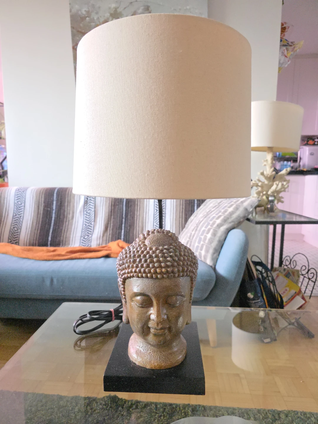 Buddha Head Table Lamp