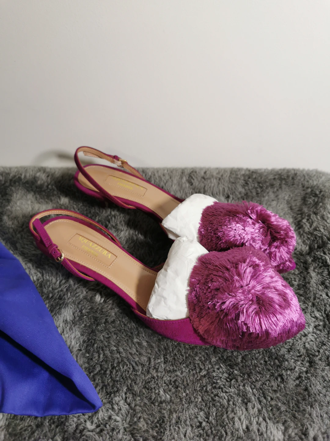 Aquazzura Firenze Purple Heels - photo 2