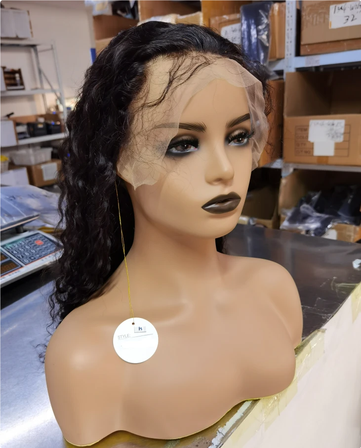 New!!! Curly Human Hair Wig - Dark Brown - photo 5