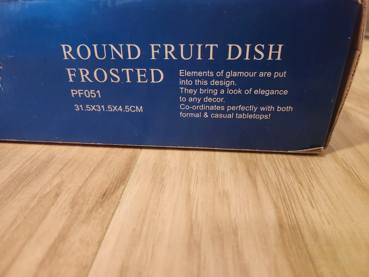 Sonata Round Frosted Glass Fruit Dish - New in Box! - photo 2