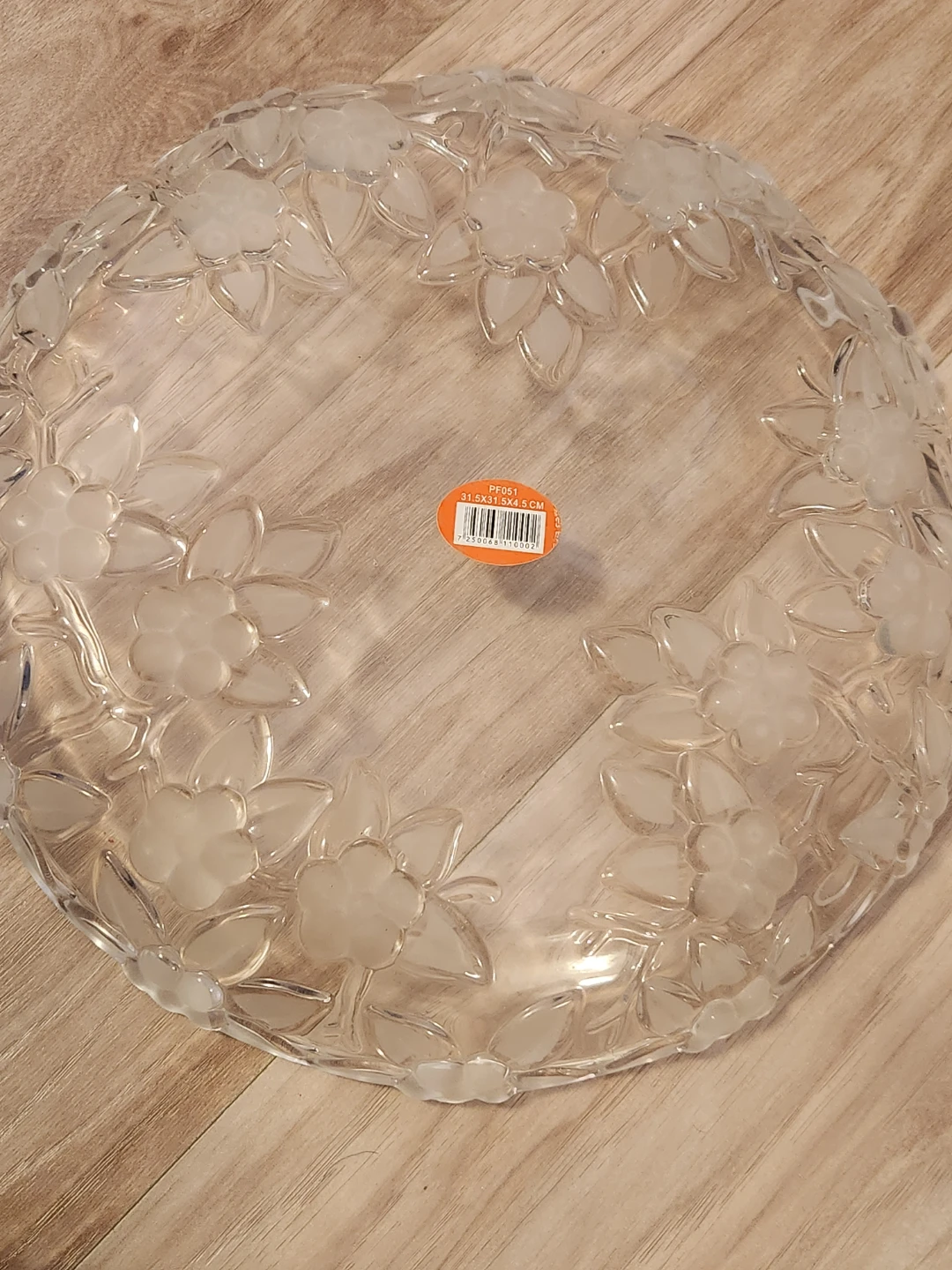 Sonata Round Frosted Glass Fruit Dish - New in Box! - photo 5