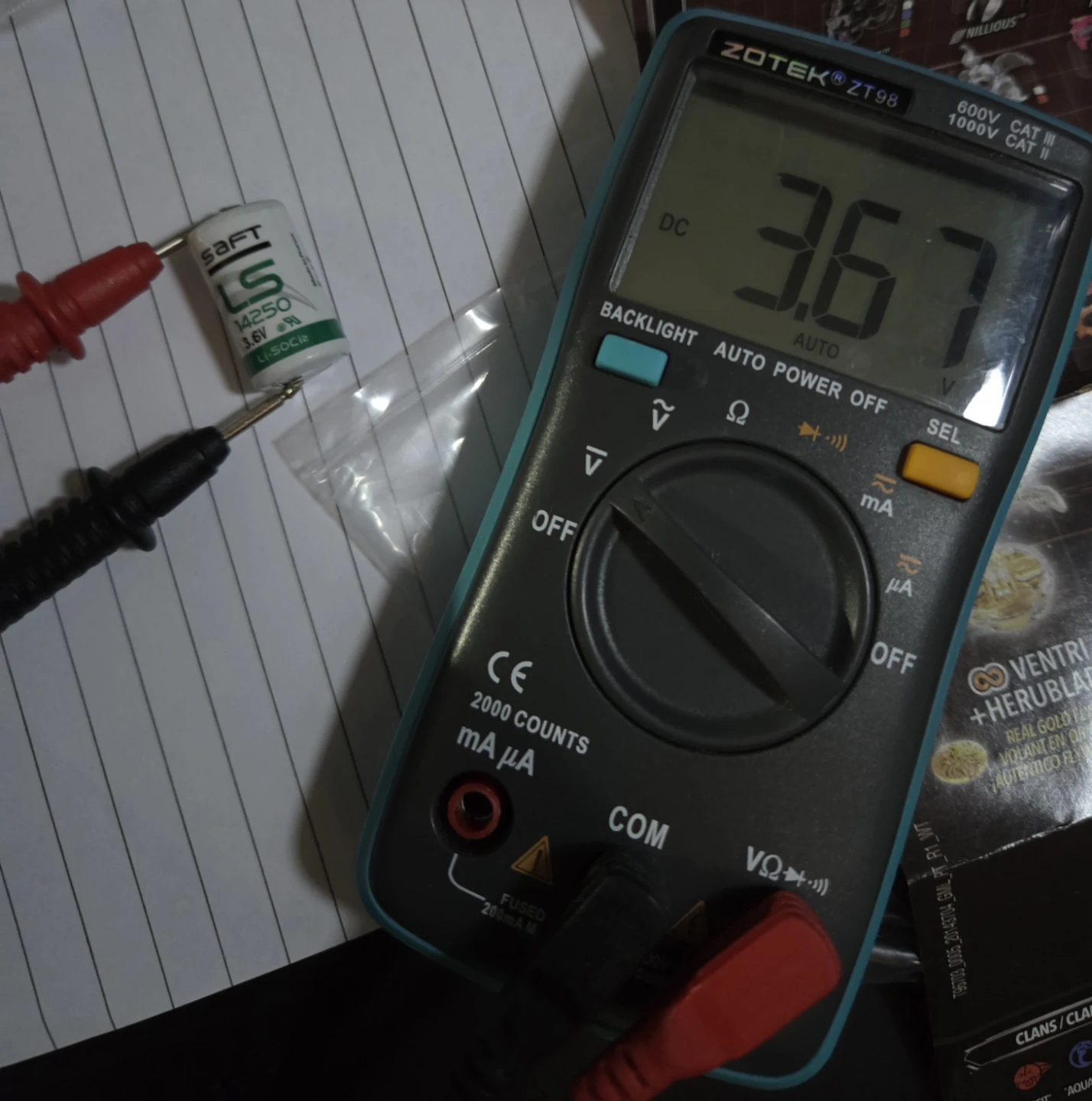 Saft LS 14250 3.6V Lithium Battery - photo 2