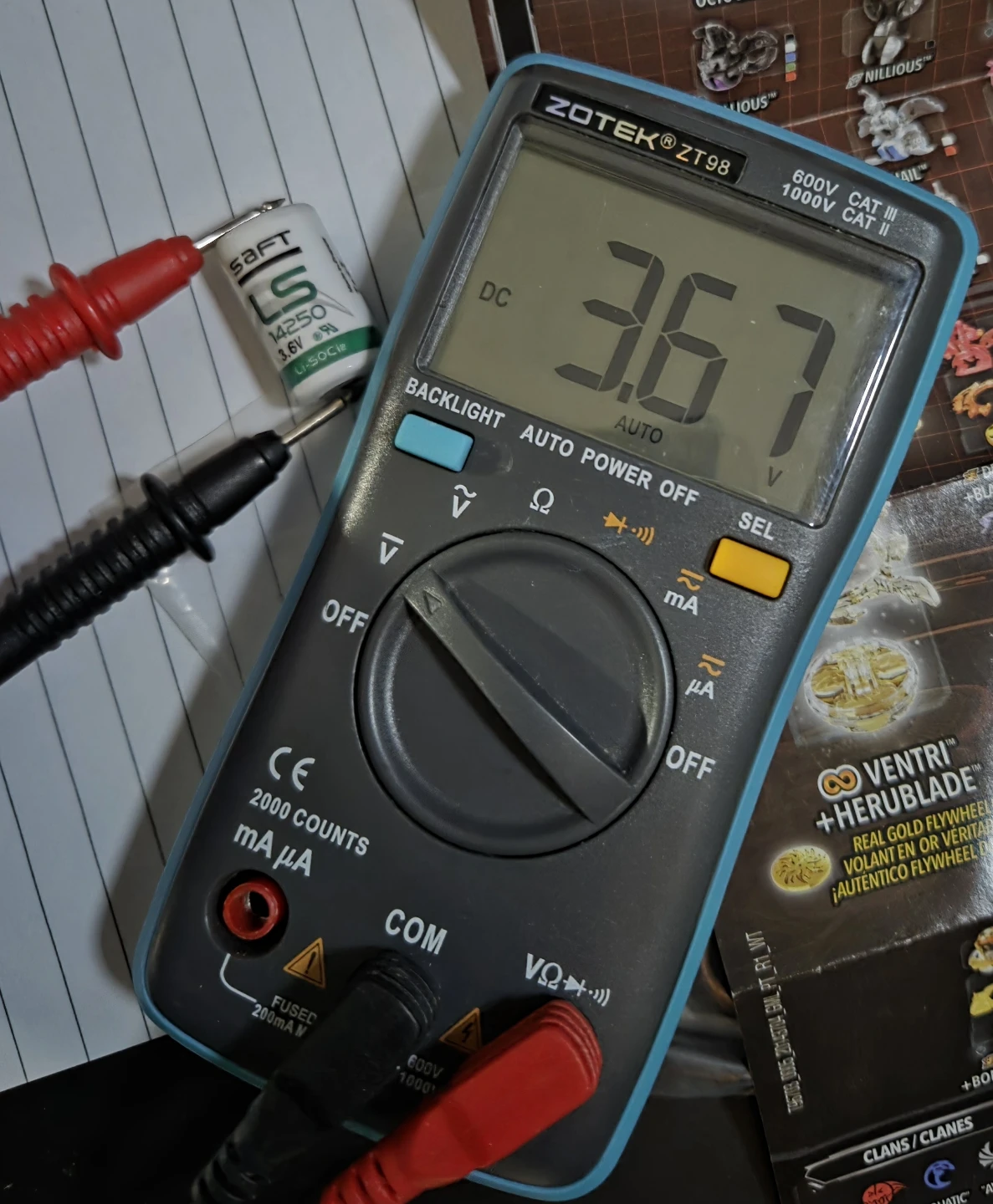 Saft LS 14250 3.6V Lithium Battery - photo 3