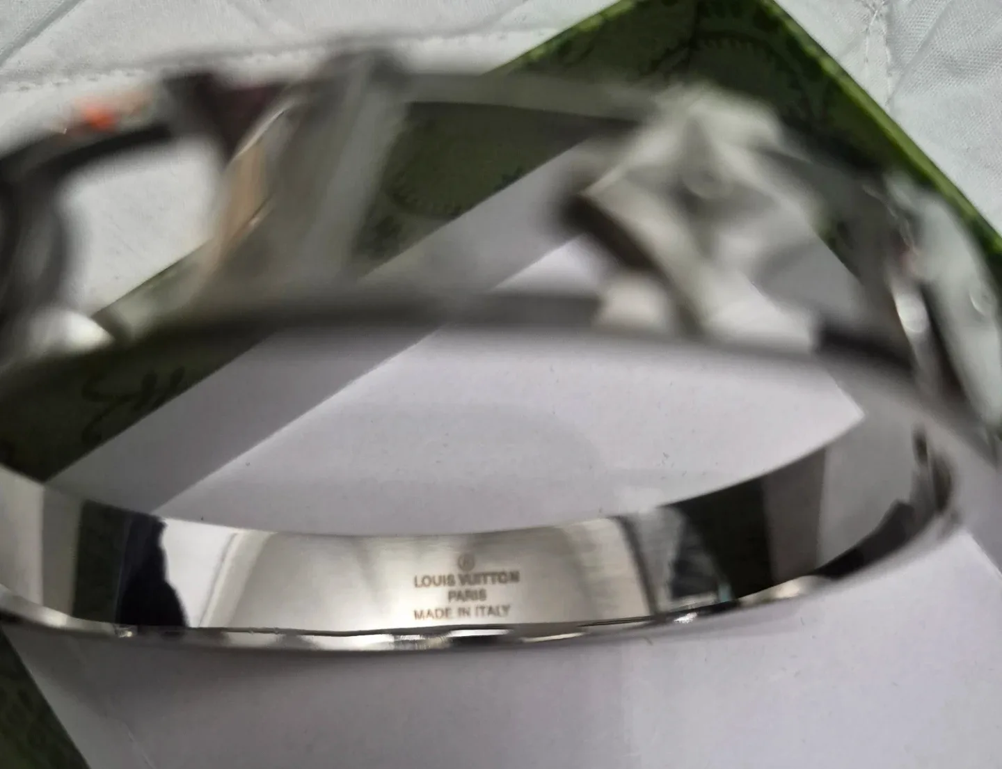 Louis Vuitton Silver Bangle Bracelet image indicator(2)