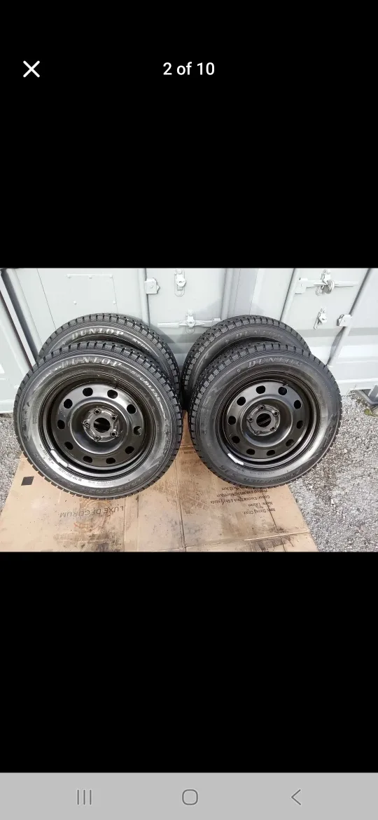 Set of 4 DUNLOP winter tires rims  (225 65 17) pattern (5×127) image indicator(2)