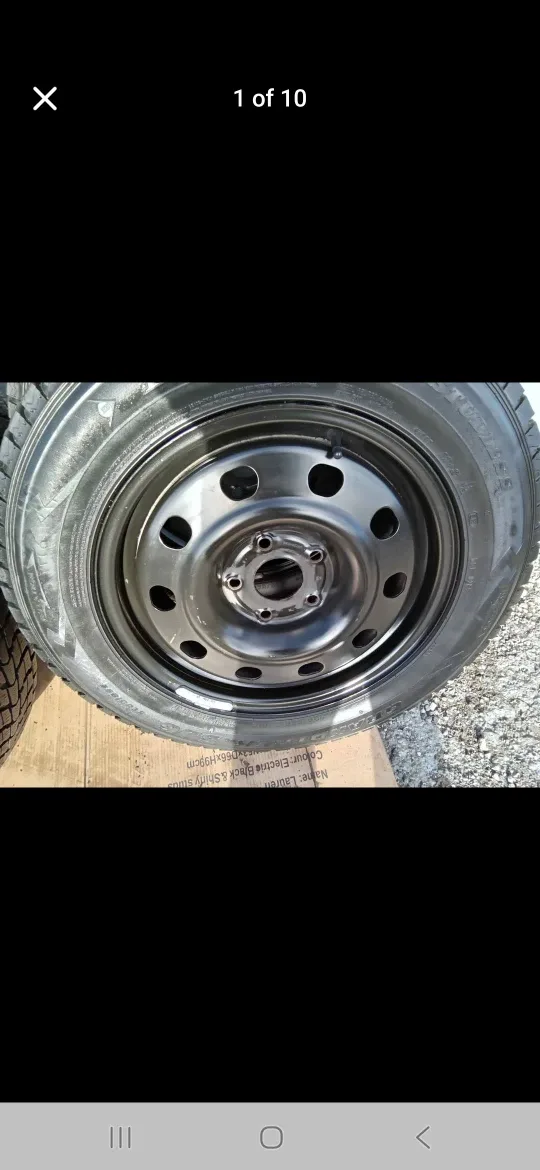 Set of 4 DUNLOP winter tires rims  (225 65 17) pattern (5×127) image indicator(3)