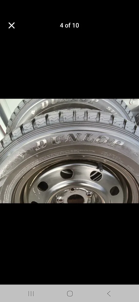 Set of 4 DUNLOP winter tires rims  (225 65 17) pattern (5×127) image indicator(5)