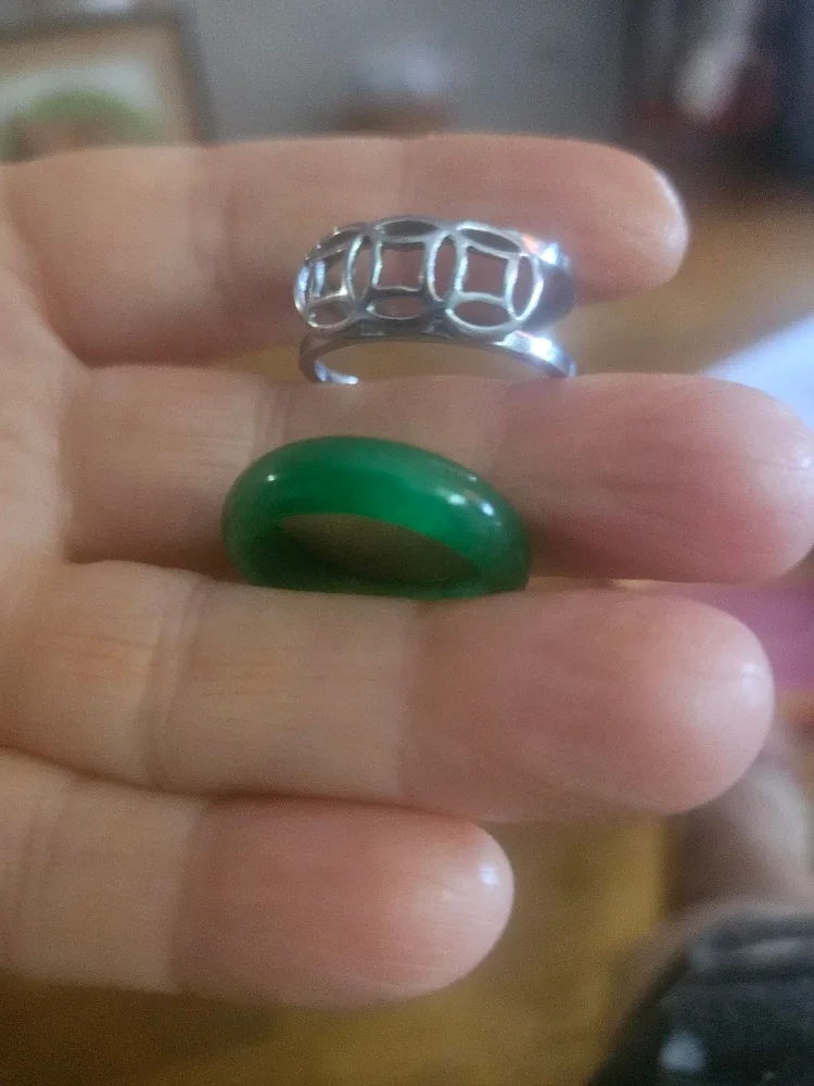 Green Alloy CoinsJade Ring image indicator(5)