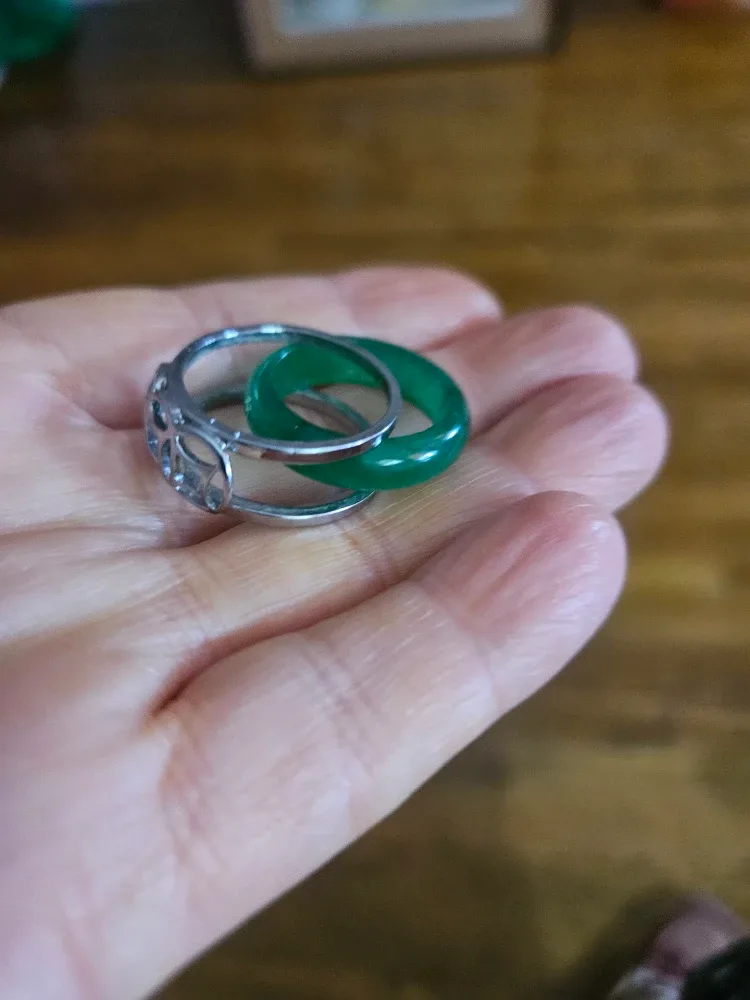 Green Alloy CoinsJade Ring image indicator(6)