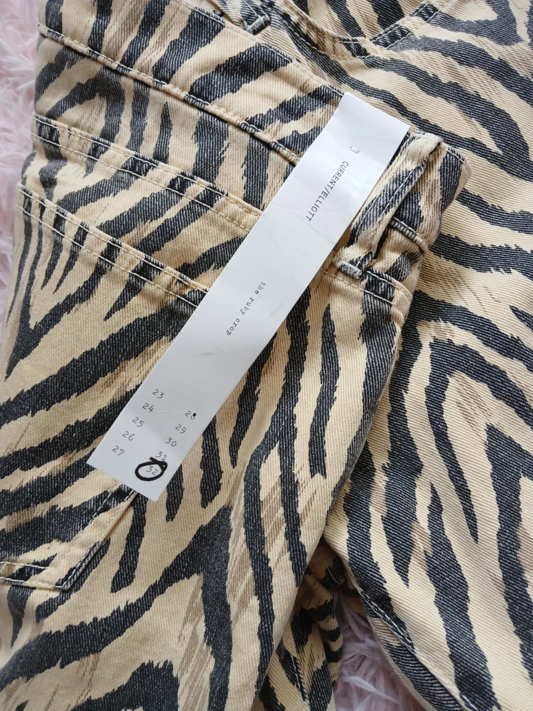 Current/Elliott Zebra Print Jeans - Size 32 #Cleanout image indicator(2)