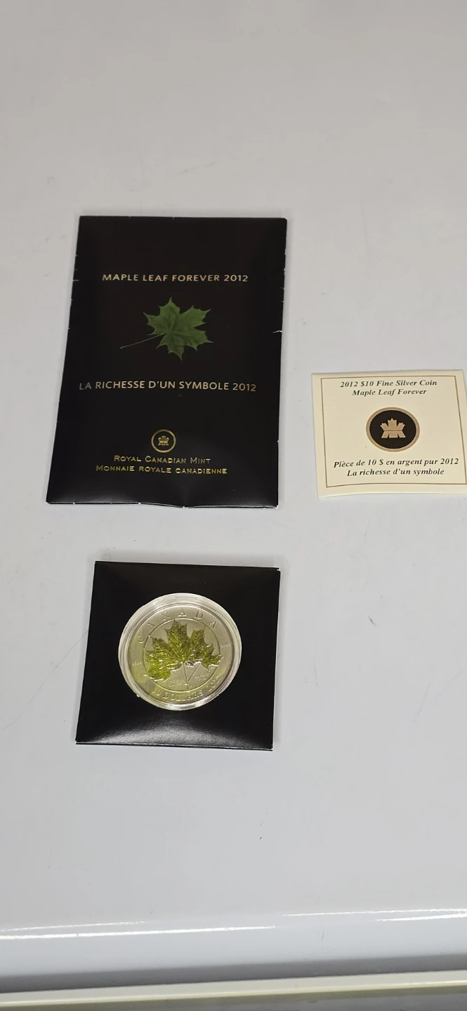 2012 Royal Canadian Mint $10 Fine Silver Coin