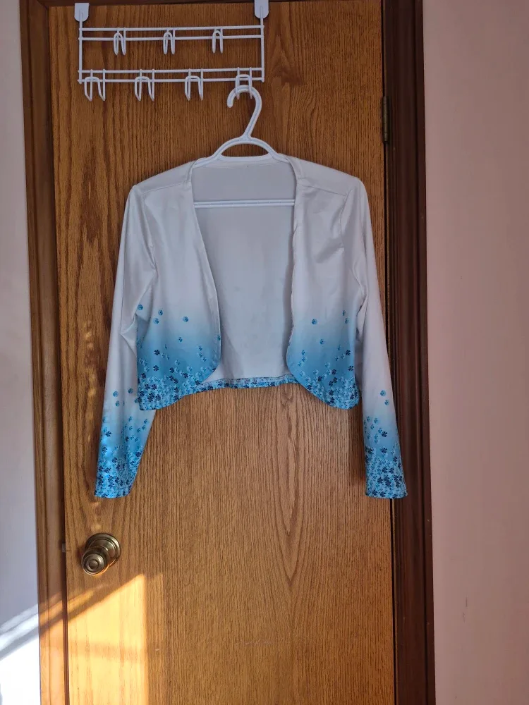 Butterfly Print Dress with Bolero Jacket image indicator(5)