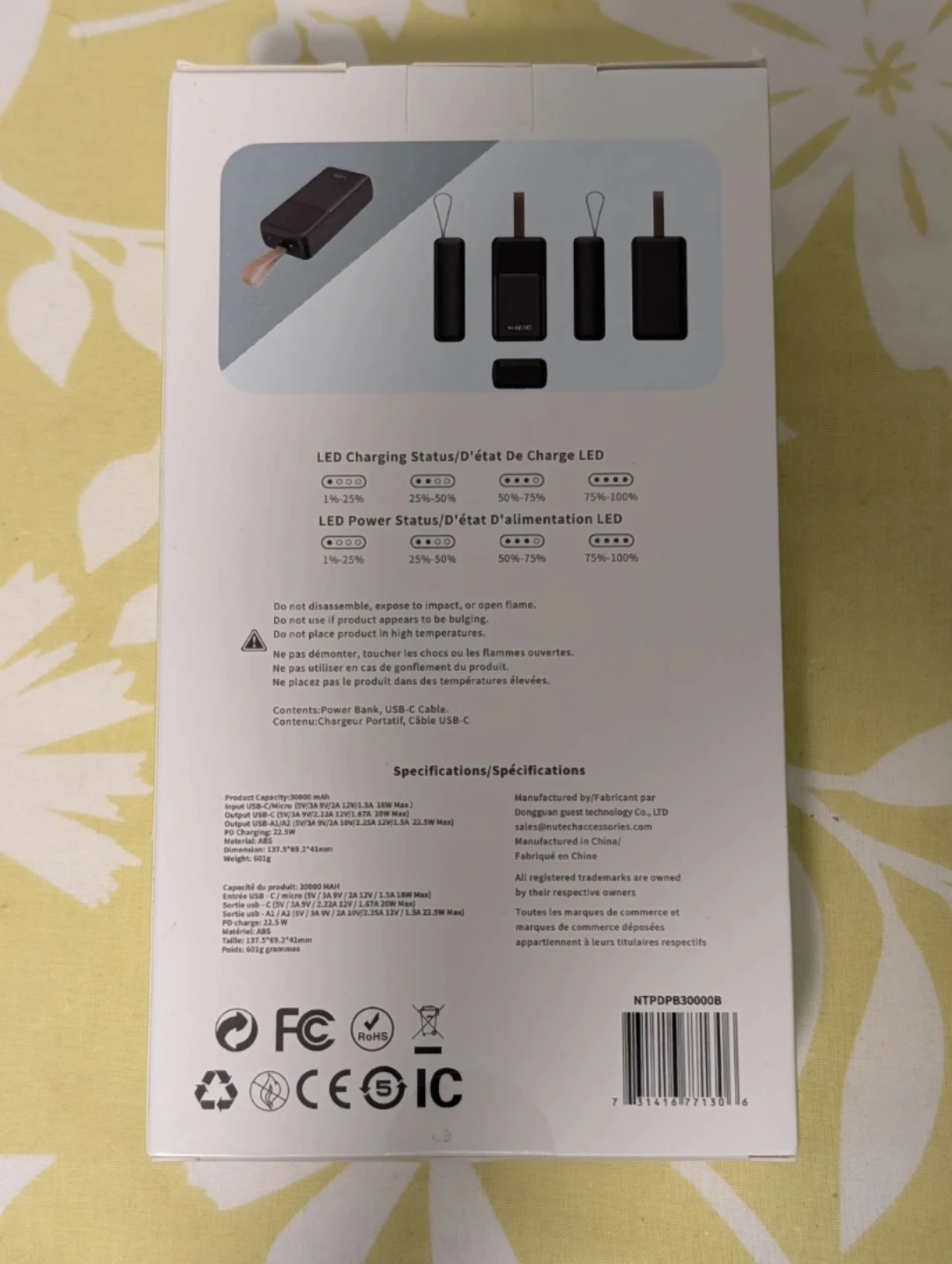 Nutech NuCharge Style Power Bank 30,000mAh - photo 2