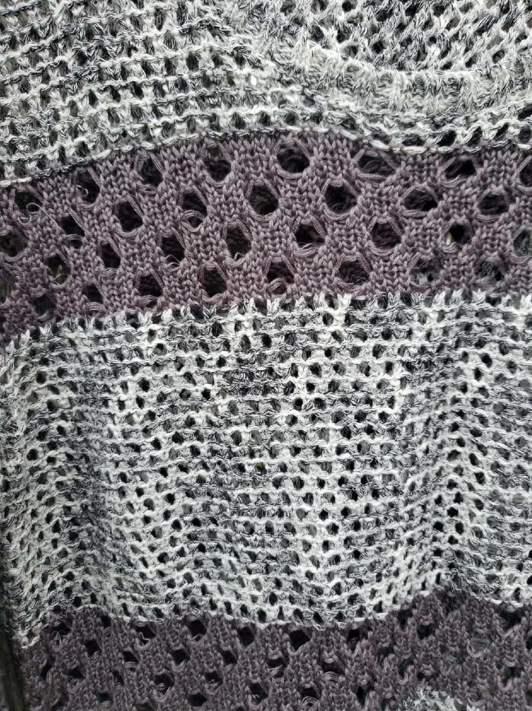 Gray Striped Knit Sweater - photo 4