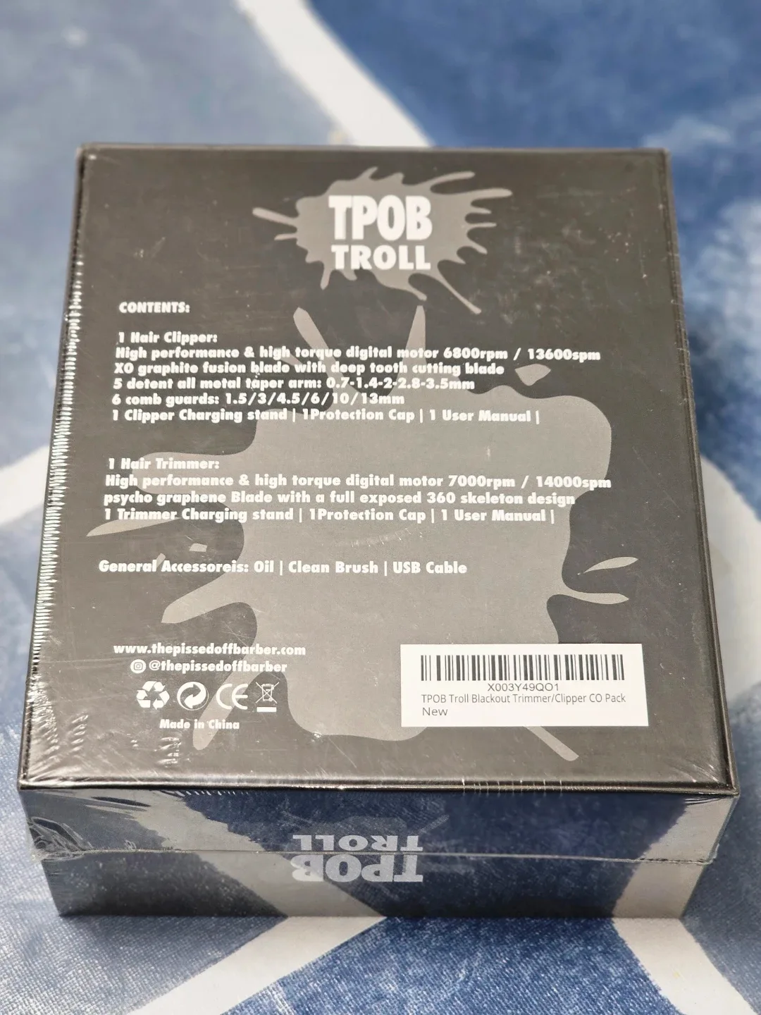 New TPOB Troll Blackout Trimmer/Clipper CO Pack image indicator(4)