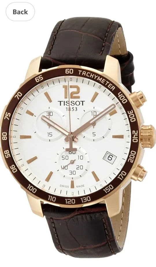 Tissot Men's Rose Gold-Tone Chronograph Watch