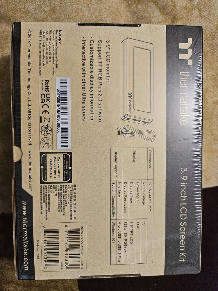 Thermaltake 3.9 inch LCD Screen Kit - New - photo 2