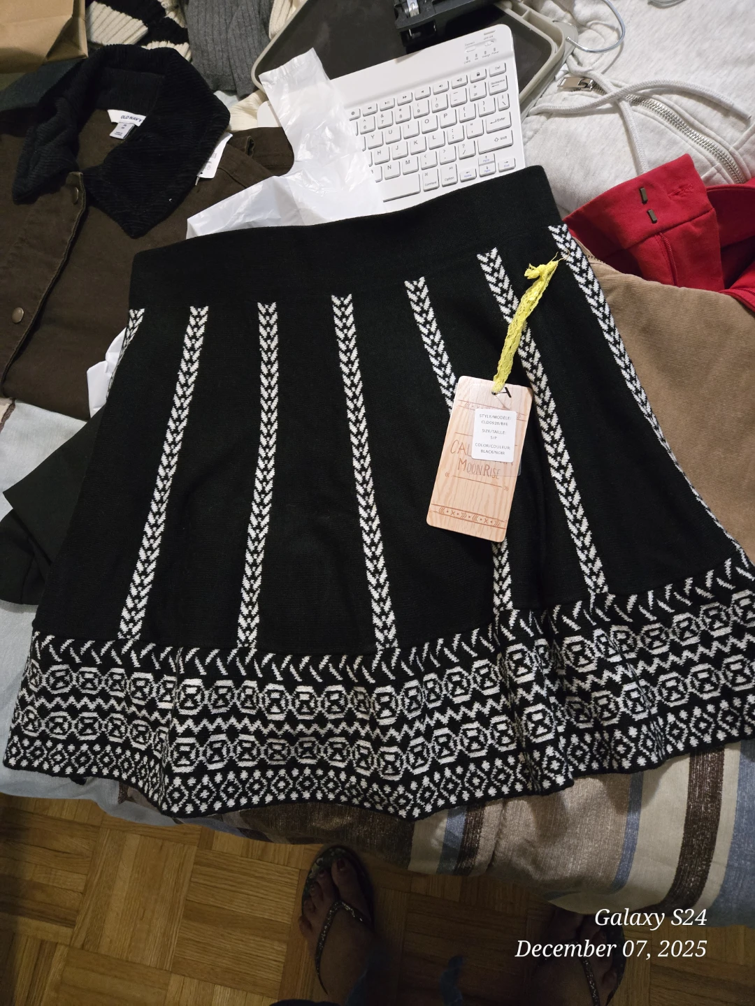California Moon Rise Black Skirt #Cleanout