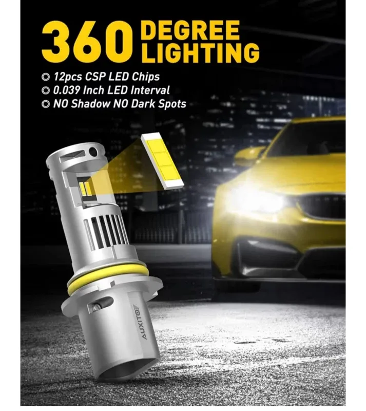 AUXITO 9007 LED Headlight Bulbs image indicator(3)