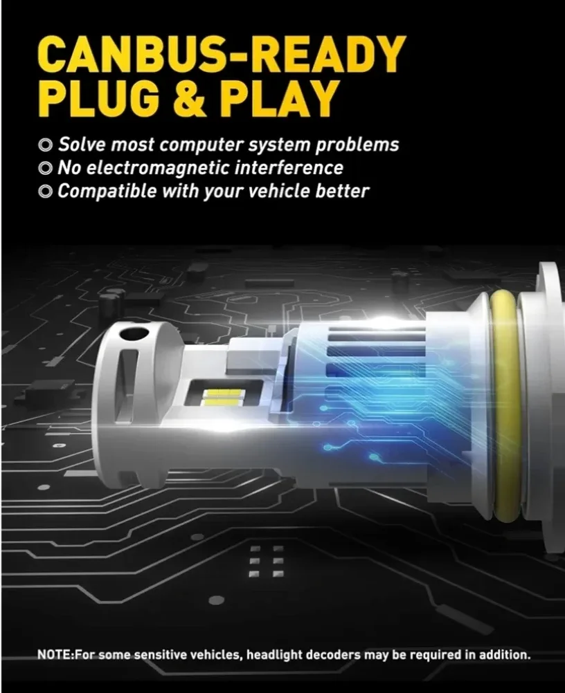 AUXITO 9007 LED Headlight Bulbs image indicator(5)